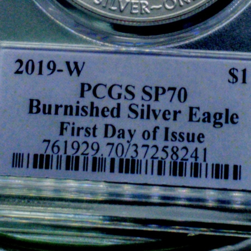 2019-W SILVER EAGLE $1 COIN - Picture 4 of 5